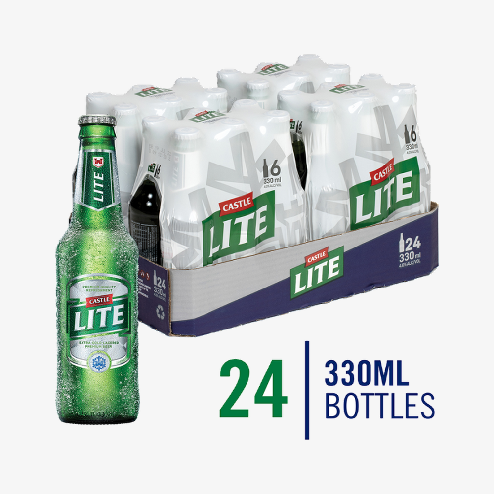 Castle Lite NRB 24 x 330ml | Quickdose South Africa